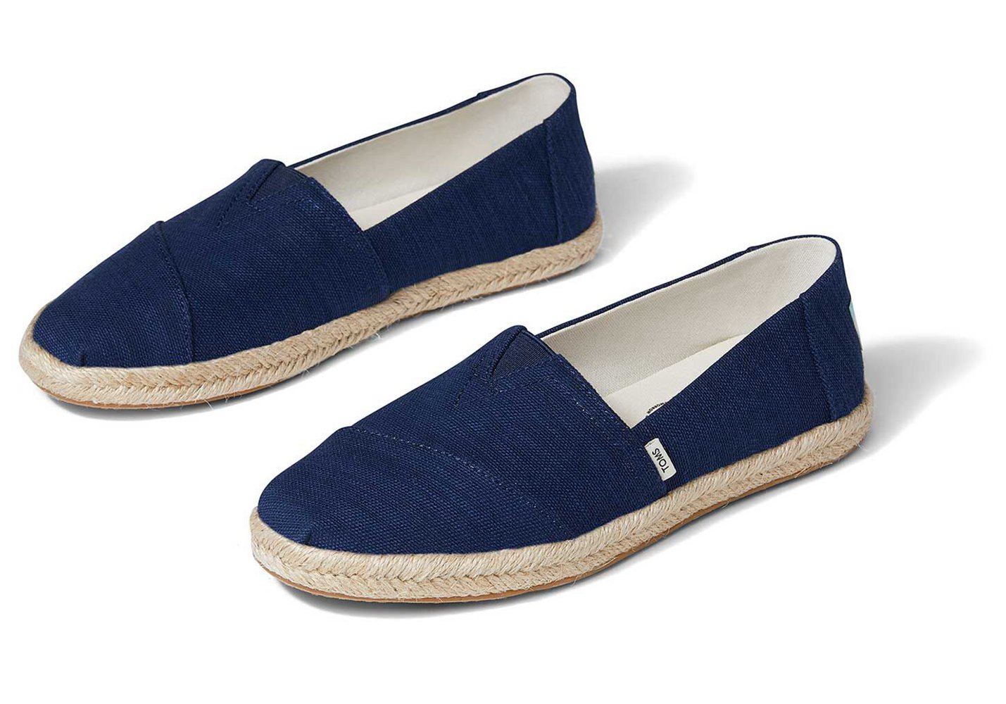 Toms Espadryle Damskie Granatowe - Alpargata Rope - 62TFQNHZV